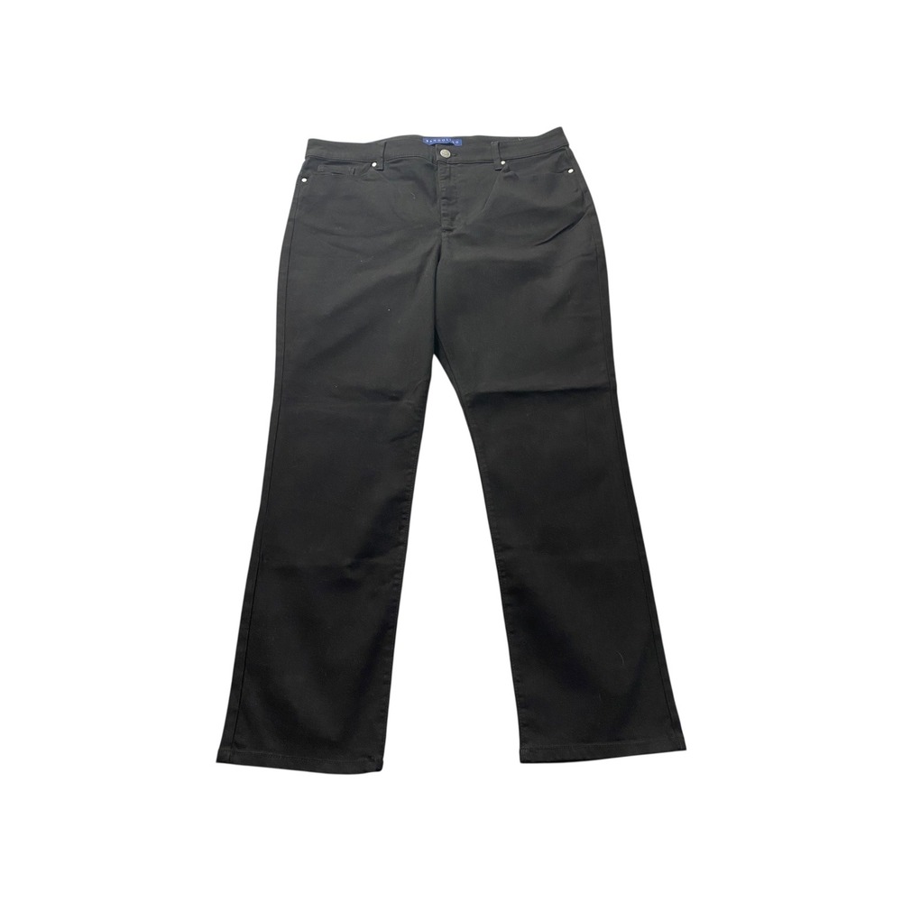 Bandolino Amy Fit Black Denim Jeans Pants Womens Size 18 Missy Curvy